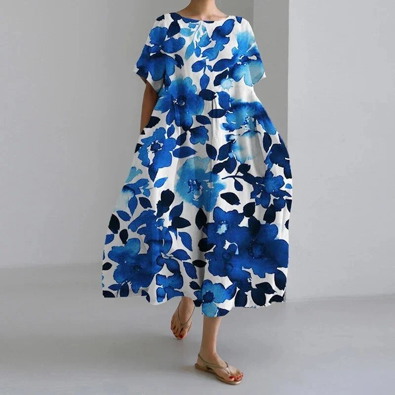 Isabella | Elegant Vibrant Floral Dress