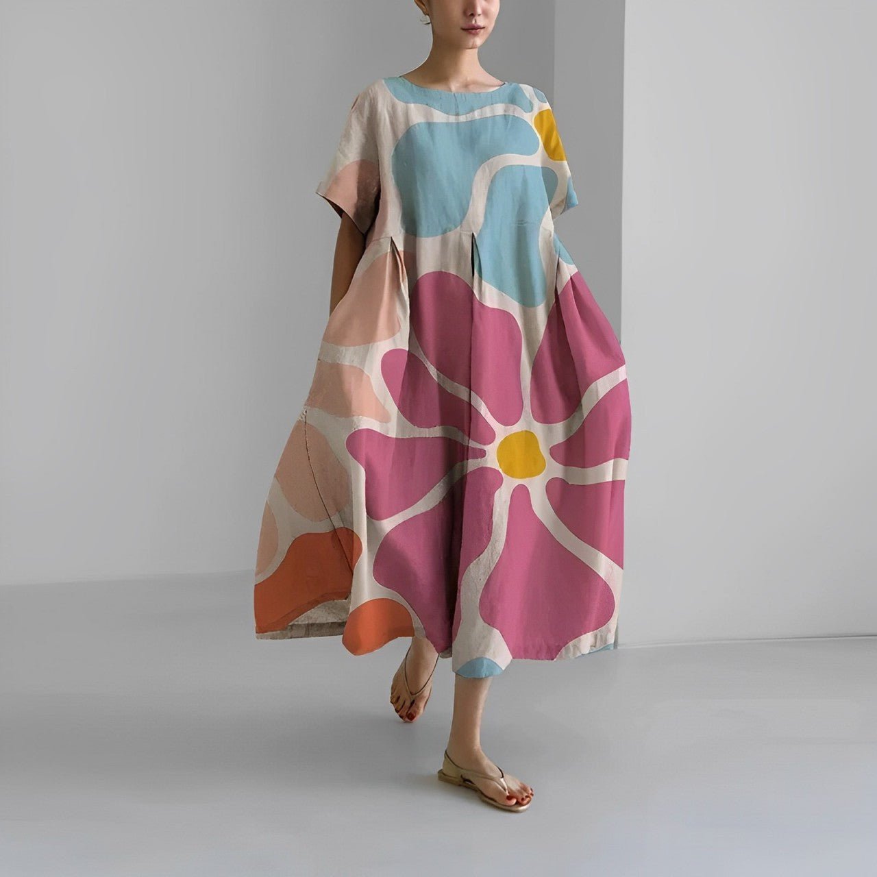 Isabella | Elegant Vibrant Floral Dress