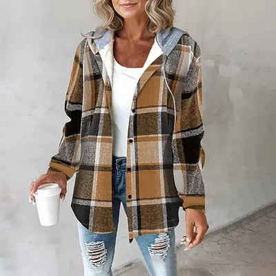 Callista | Casual Plaid Hoodie Jacket