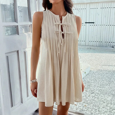 Isla - flattering pleats spring/summer top