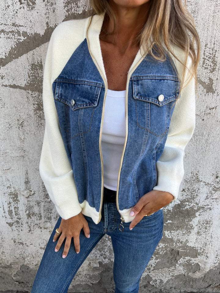 Modern Jacket with Denim