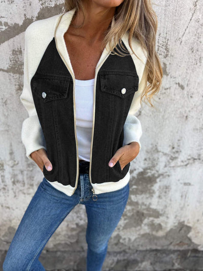 Modern Jacket with Denim