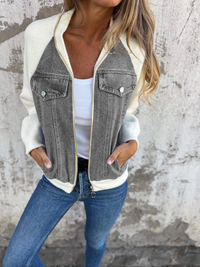 Modern Jacket with Denim