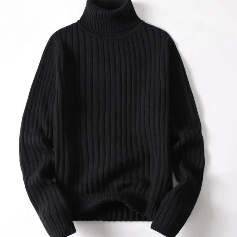 Julian | Minimalist Ribbed Turtleneck Sweater
