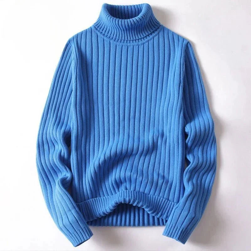 Julian | Minimalist Ribbed Turtleneck Sweater