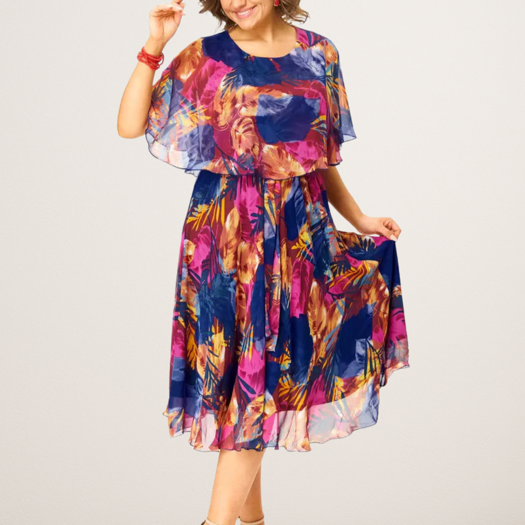 AYALA | COMFORTABLE CHIFFON DRESS IN PLUS SIZES
