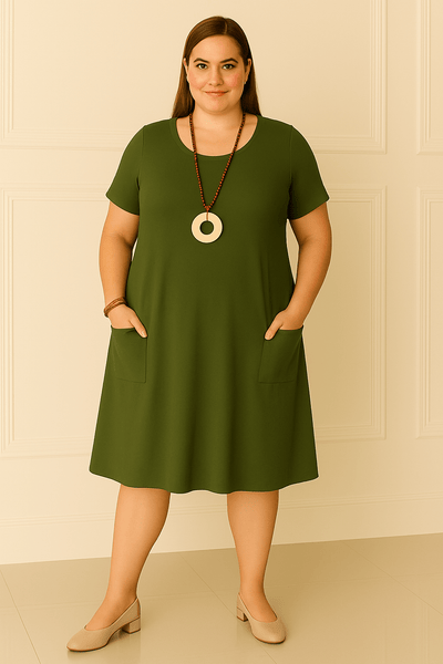 Layla | Timeless Casual Tummy Covering Dress