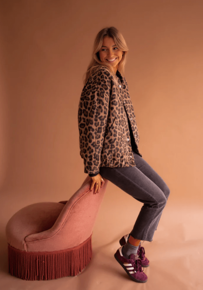 LEONA™ | The Leopard Bomber Jacket