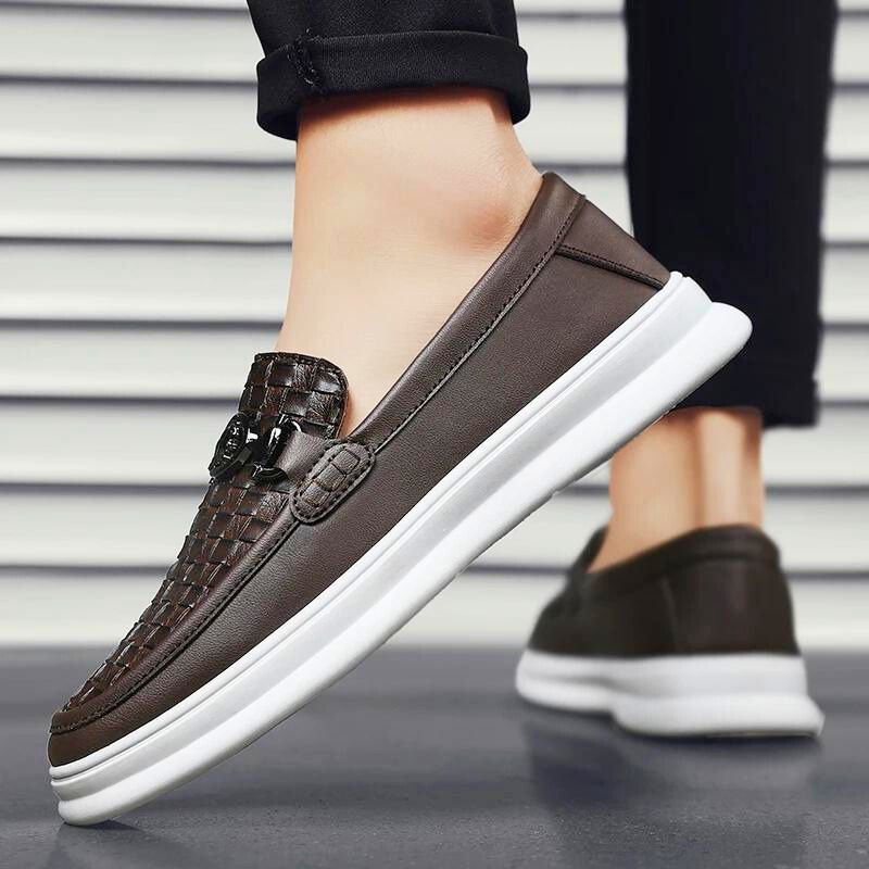 Lorenzo Bernini Faux Leather Loafers