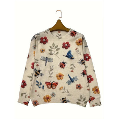 Luna | Floral Turtleneck Sweater