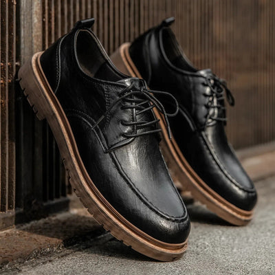 Marcello | Vintage Faux Leather Men’s Shoes