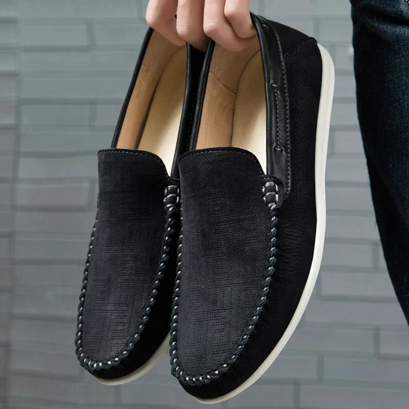 Matteo Genuine Faux Leather Loafers