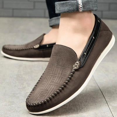 Matteo Genuine Faux Leather Loafers