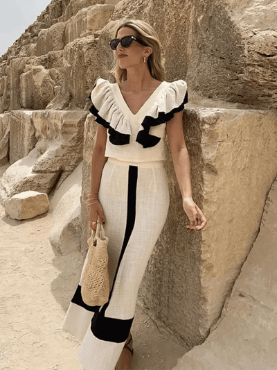 Elysia | Ruffled Elegant Summer Set