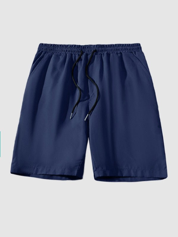Men's Striped Mandarin Collar Half Button Shirt  Casual Shorts Set