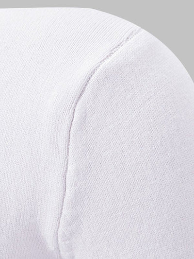 Men's Solid Color Quarter-Zip Collar Sweater