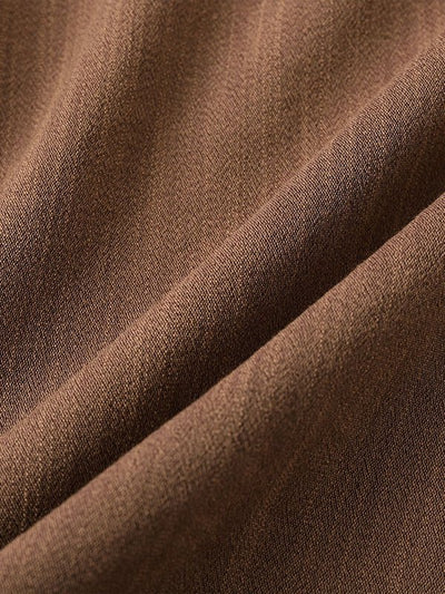 Men's Solid cotton casual lapel solid color short-sleeved shirt