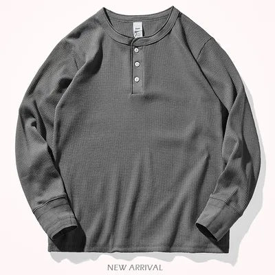 Miles | Classic Waffle Henley Shirt