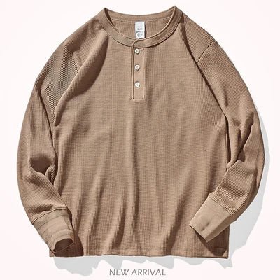 Miles | Classic Waffle Henley Shirt