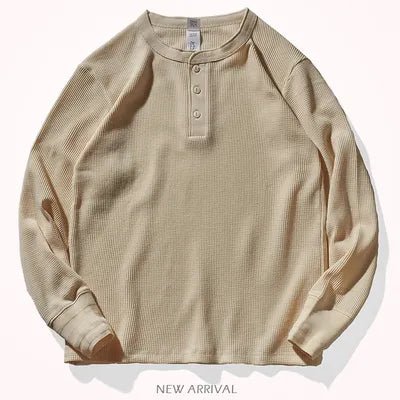 Miles | Classic Waffle Henley Shirt