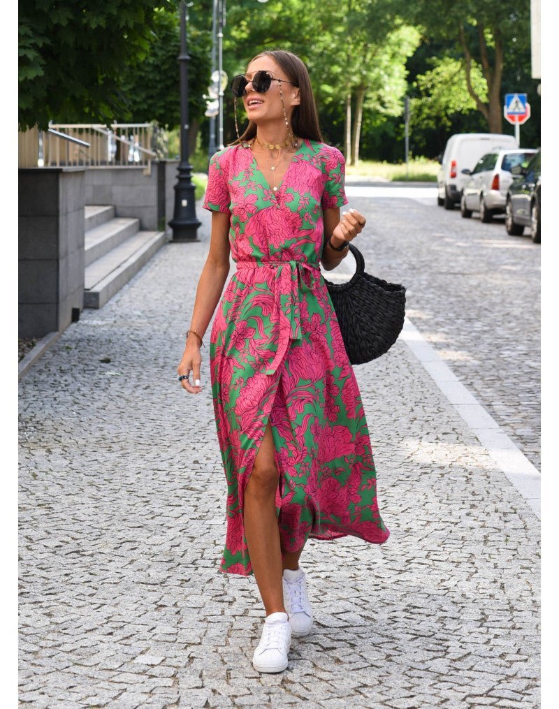 Nélia | Elegant Floral Dress