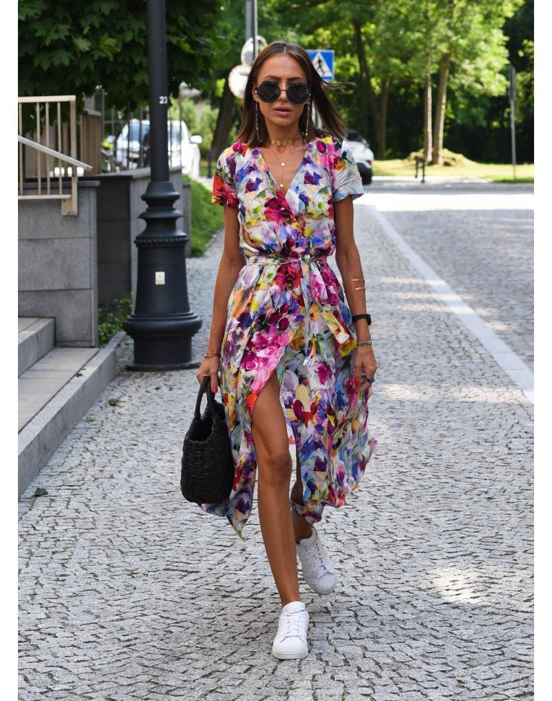 Nélia | Elegant Floral Dress