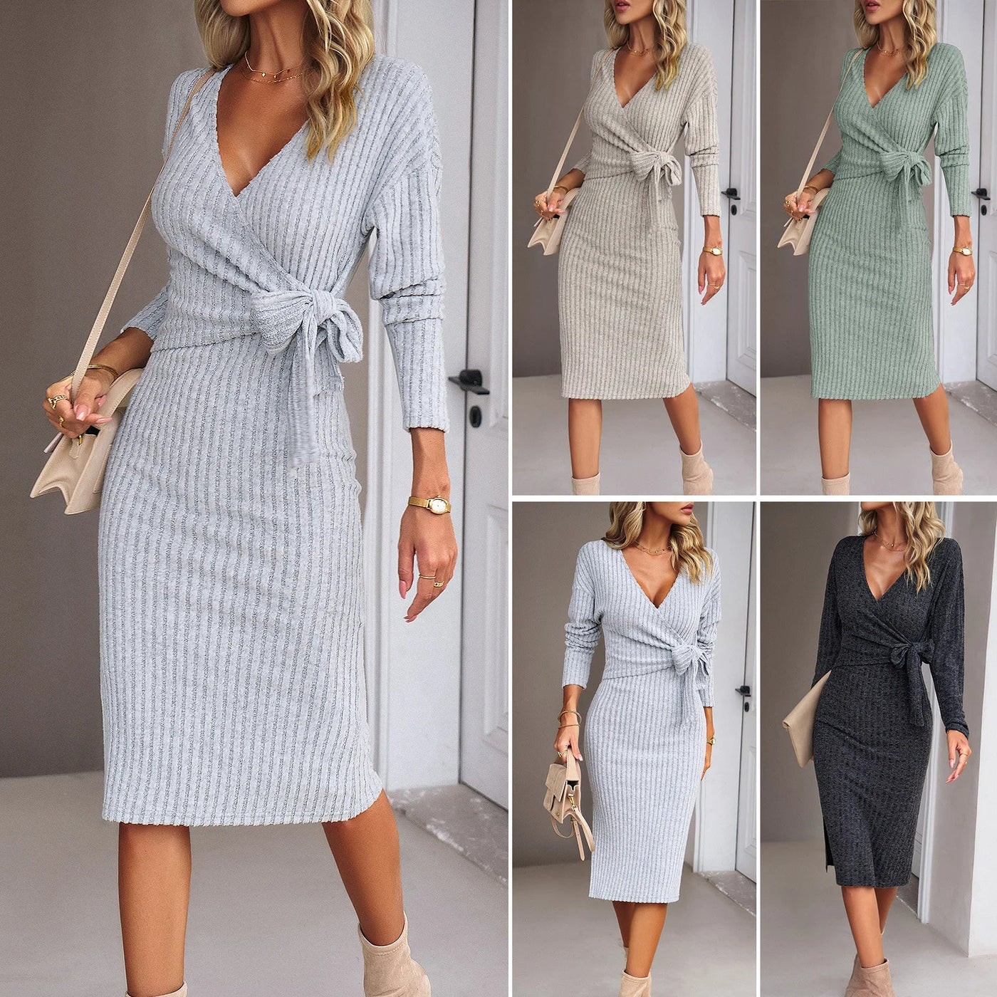 Naomi | Curve-Hugging Knit Dress