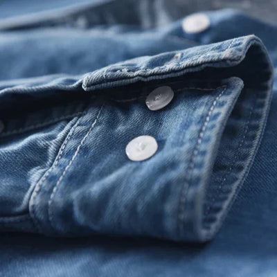 Men's Premium Denim Button Up