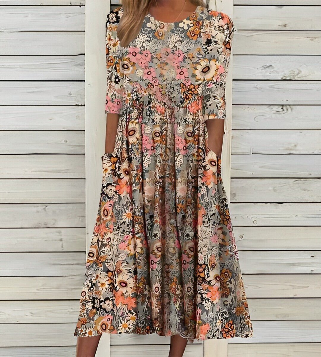 Nora Tummy-Taming Floral Dress
