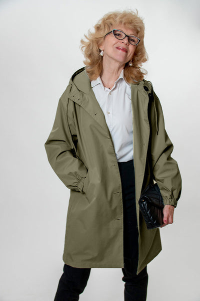 Leanne Water-Resistant Oversized Hooded Jacket