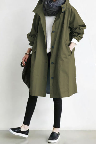 Leanne Water-Resistant Oversized Hooded Jacket