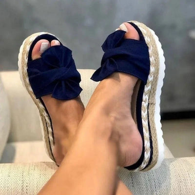 Rosetta | Stylish Platform Bow Sandals