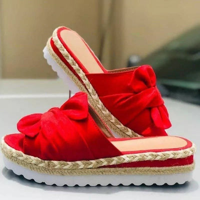 Rosetta | Stylish Platform Bow Sandals