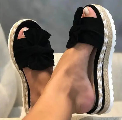 Rosetta | Stylish Platform Bow Sandals