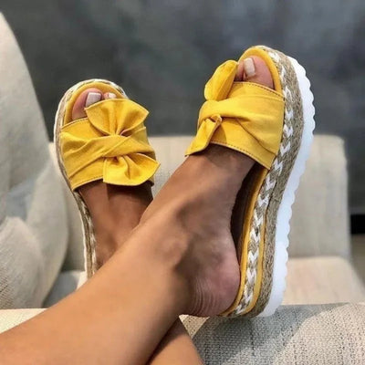 Rosetta | Stylish Platform Bow Sandals