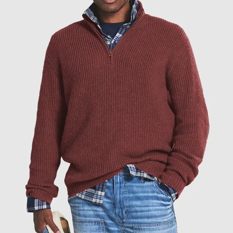 RON -  Quarter Zip Sweater