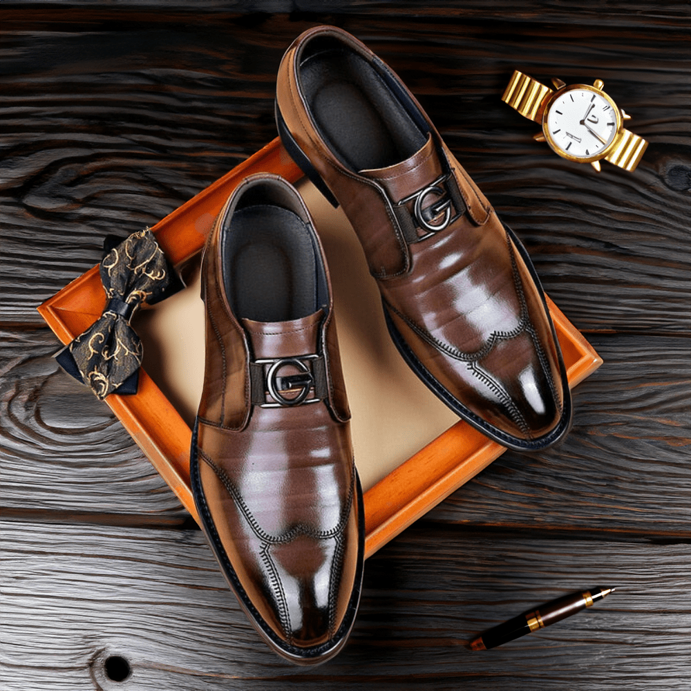 Ruggiero | Boss-Inspired Faux Leather Shoes