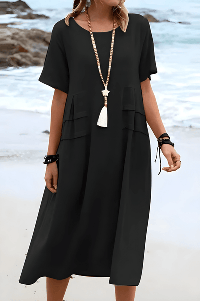 Elira | Boho Loose-Fit Midi Dress
