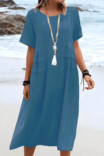 Elira | Boho Loose-Fit Midi Dress