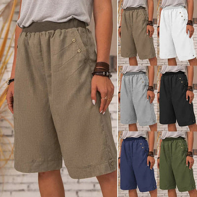 2025 Summer Sale - Ladies Summer Loose, Relaxed Knee-Length Shorts