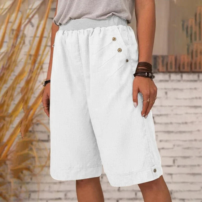 2025 Summer Sale - Ladies Summer Loose, Relaxed Knee-Length Shorts