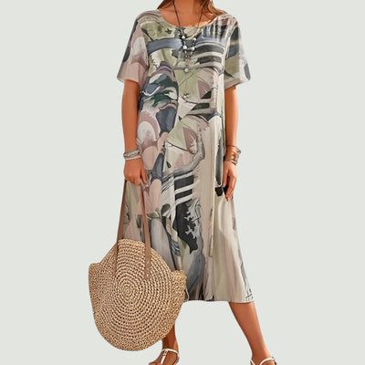 Leviana™ – Elegant and Lightweight Midi-Length Summer Dress