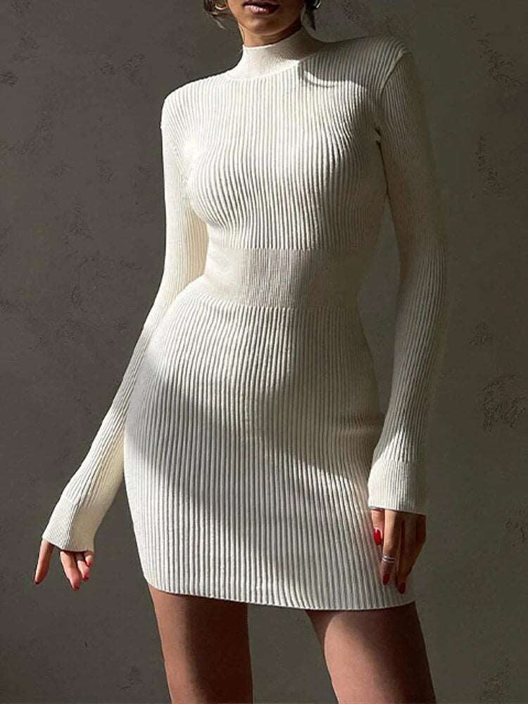 White Elegance Figure-Smoothing Dress
